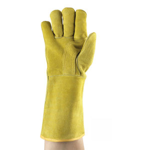 Nouveau 2025 Gants de soudage personnalisés en gros de qualité professionnelle | Meilleur fabricant Logo personnalisé Gants de soudage de bonne qualité - Product Image 4