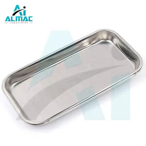 ถาดสแตนเลสสี่เหลี่ยมป้องกันสนิมเครื่องมือผ่าตัดทันตกรรมออกแบบโลโก้ได้ตามต้องการ - Product Image 5