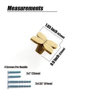 <b>Antique</b> <b>Brass</b> Flower <b>Knobs</b> Pull Cabinet Drawer for Home Dresser <b>Door</b> Cabinet Furniture Decorative Kitchen Wardrobe Handle <b>Knobs</b> - Product Image 3