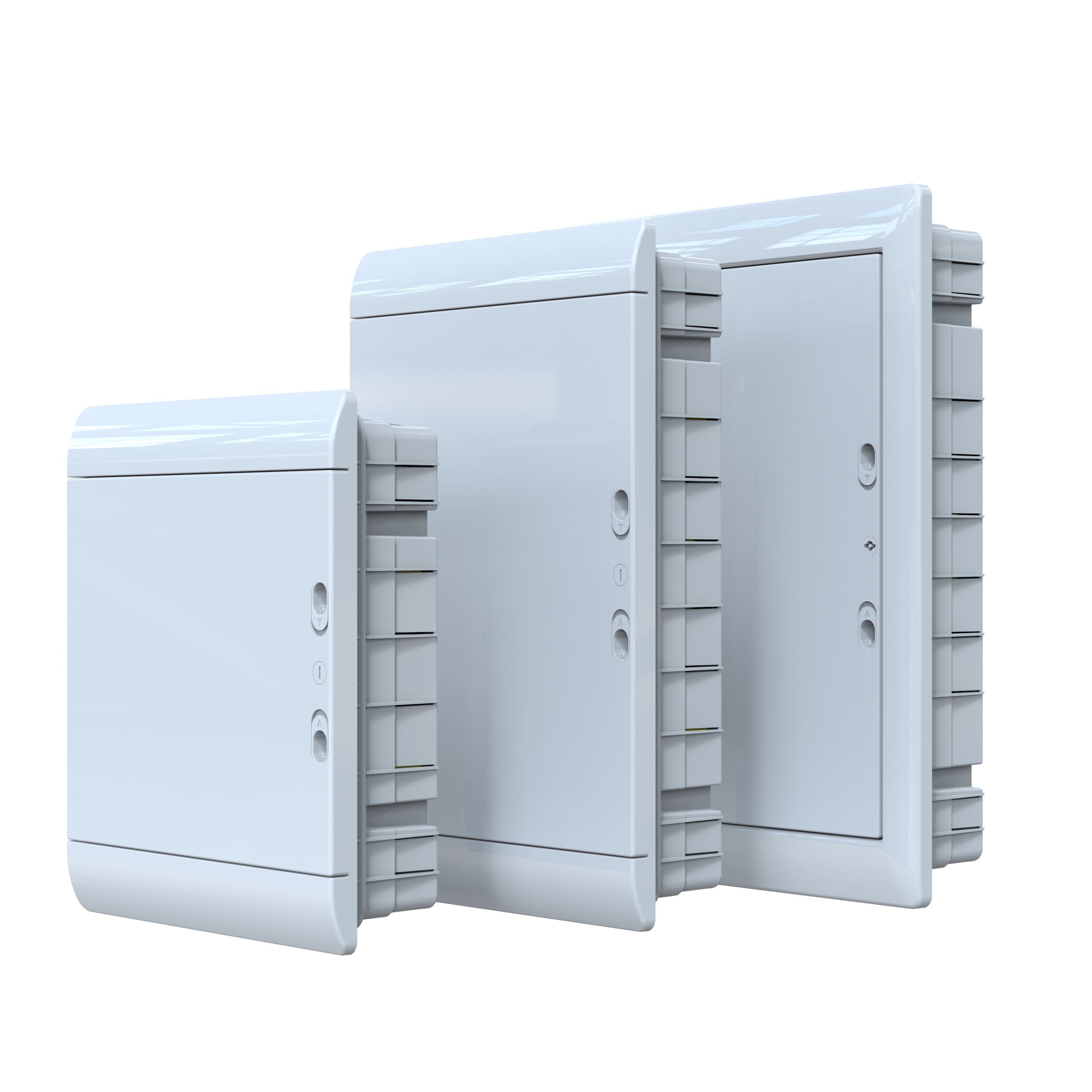 Lion Electric Armoire électrique encastrée 2 rangées | 24 modules - Boîte à fusibles blanche pour interrupteur installation électrique IP40 - Boîte de distribution sans halogène avec rail DIN