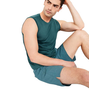 Unisex Quick Dry 100% Cotton Tank Tops Stonewashed Eco-Friendly <b>Black</b> <b>Men's</b> Custom Printing Running Clothing Bulk - Product Image 4