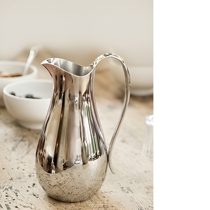 Hiện đại khối lượng lớn kim loại nước Jug sáng bóng đánh bóng trang trí bình cho rượu vang hoặc nước trái cây tùy chỉnh thực hiện cho các bên - Product Image 1