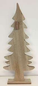 Árbol de Navidad de madera de calidad superior para decoraciones festivas para festividades navideñas y exhibiciones de letreros de pared - Product Image 3