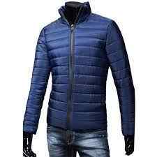 ODM Men's Vintage Slim Winter Jacket with Long Stand Collar Bubble Design Down-Filled Zipper Closure Corduroy Material Wholesale