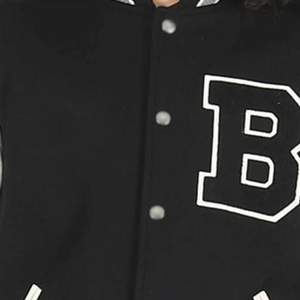 Veste universitaire de couleur unie de haute qualité pour hommes, style hivernal très demandé avec manches complètes brodées pour un look élégant de High Street - Product Image 5