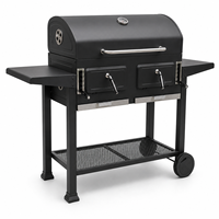 Barbecue et fumoir XL au charbon de bois |   534 m² in. Zone de cuisson |   Hauteur réglable |   10 certifiés |   OEM/ODM