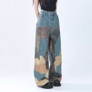 Jeans de Mezclilla Personalizados para Mujer, de Alta Calidad, Cintura Media, Casuales, Largos hasta la Rodilla, con Cordones, Corte Recto, 2026 - Product Image 2