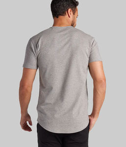 T-shirt de fitness actif coupe régulière 100% coton 180 grammes T-shirts de sport vierges sérigraphiés à motif solide - Product Image 5