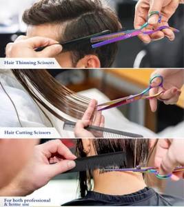 Tijeras de Peluquería Profesionales de Acero Inoxidable Alemán de 6.5 Pulgadas, Multicolores, para Uso en Salón de Belleza y en Casa, para Hombres y Mujeres - Product Image 3
