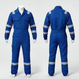 Nouveau design Coton Polyester Nouveaux hommes Vêtements de travail Uniforme Fire Coverall Suit Safety - Product Image 3