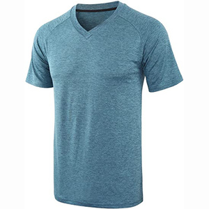 Personalizada de los hombres de color Heather cuello en V poliéster rayón Tri Blend camisetas para hombre Camiseta en blanco para los hombres - Product Image 6