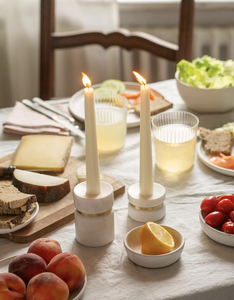 Venta al por mayor moderna plata acabado ónix mármol vela tarro titular tapa Navidad decoración del hogar lujo respetuoso con el medio ambiente vela hecha a mano - Product Image 2