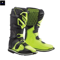 Bottes de moto à tige en PU, semelle extérieure en caoutchouc, sangle à boucle, imperméables, respirantes, été, toutes saisons, bout fermé, gris, noir