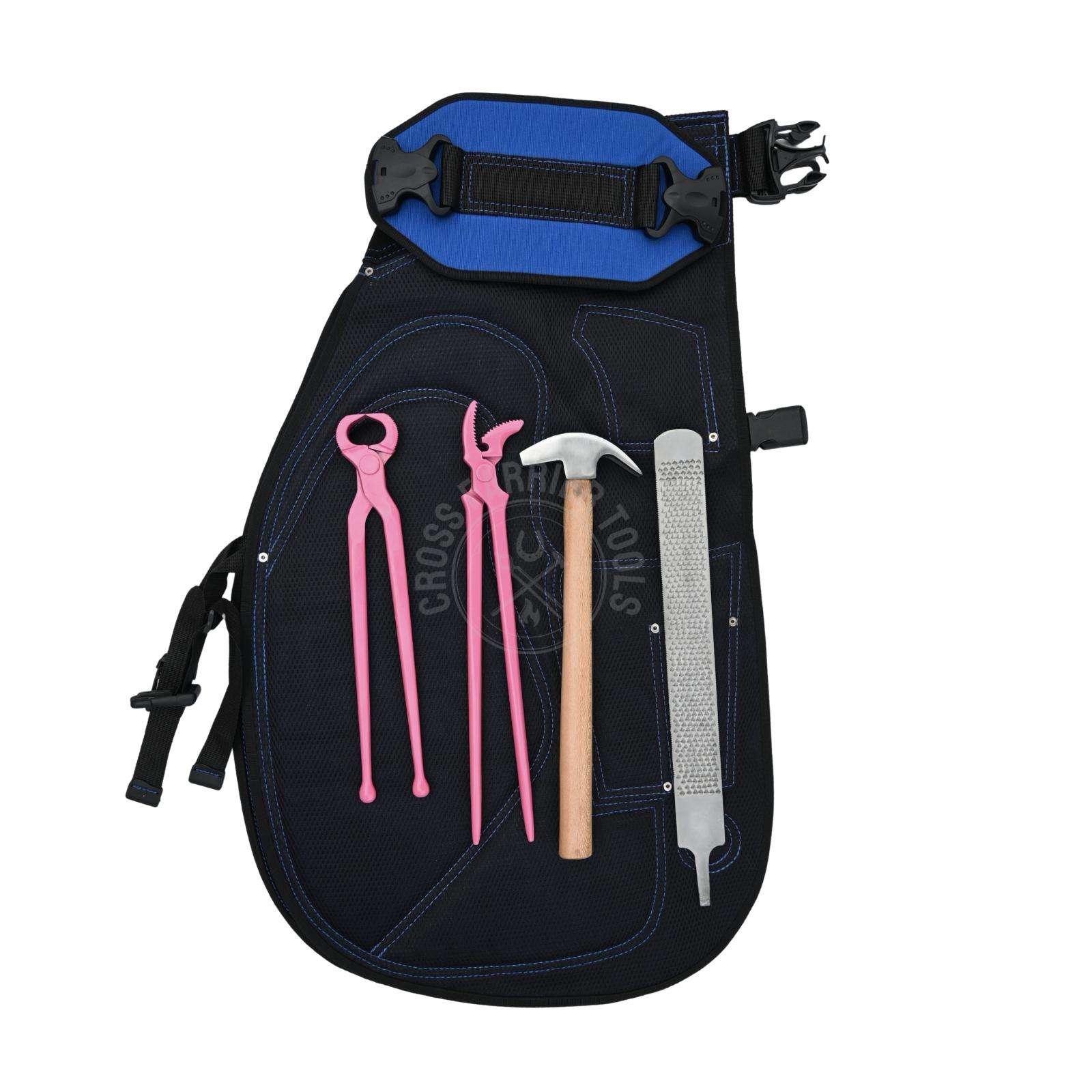 ชุดเครื่องมือช่างเกือกม้าพร้อมผ้ากันเปื้อน