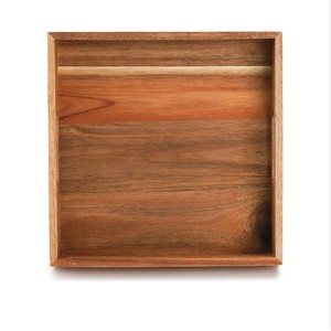 ถาดไม้อะคาเซียถาดเสิร์ฟไม้ตกแต่งและเสิร์ฟถาดไม้ถาดใช้งานได้สำหรับโรงแรมและร้านอาหาร - Product Image 2