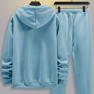Polyester/Cotton Custom Track Suits Men High Quality <b>Tech</b> Fleece Hoodie Set Slim Fit Sportswear Including <b>Shorts</b> Sweatpants - Product Image 2