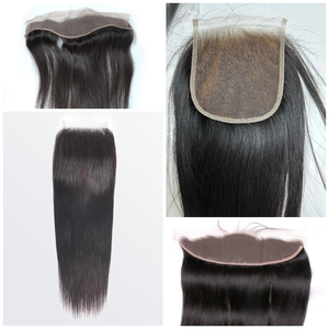 Rubio ceniza para cabello humano suizo 13X5 Remy Straight Frontal de alta calidad - Product Image 1