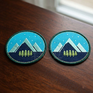 Hot Pick High Quality Custom Embroidery <b>Patch</b> Stylish Lightweight Eco-Friendly <b>Sew</b>-<b>On</b> Fabric <b>Patch</b> for Jackets Clothing Bags - Product Image 2