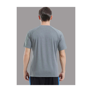 T-shirt basique uni pour homme en coton, coupe oversize, tissu doux et respirant, personnalisation de marque, vente en gros - Product Image 2