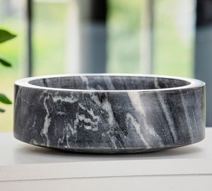 Cuenco grande de mármol blanco para servir reuniones y eventos Cuenco de mármol decorativo Cuenco de mármol hecho a mano - Product Image 3