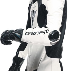 Combinaison de course moto sport en cuir pour Seca 5, taille 60, style moto d'été, noir et blanc - Product Image 4