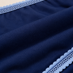 Culottes Femme en Coton et Spandex Taille Moyenne Écologiques Douces Respirantes avec Dentelle Vente en Gros OEM ODM Personnalisées Marque Privée - Product Image 6