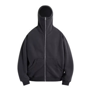 Wholesale Men& Women All Sizes Autumn Winter Collection Cover Face Ninja Style <b>Full</b> <b>Zip</b> up Hoodies &<b>Sweatshirts</b> Mask Hoodie - Product Image 3