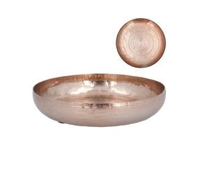 Haute qualité nouveau Design fantaisie cuivre métal bol poli grande taille bol rond pour servir pour les fêtes directement exportées inde - Product Image 1