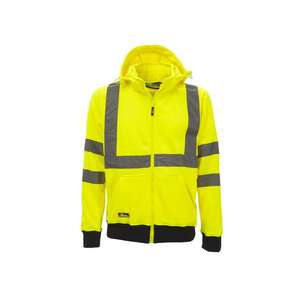 Ropa DE SEGURIDAD reflectante para mujer, sudadera con cremallera completa, color amarillo fluo, color amarillo melodioso, para el 2017 - Product Image 2
