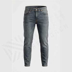 Jeans pour hommes en stock, style urbain populaire, cinq poches, denim décontracté, pantalon grande taille, vente en gros, couleur personnalisée, design personnalisé, pantalon - Product Image 1
