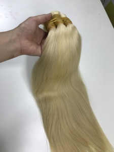 ผมต่อผมบริสุทธิ์จาก Remmy สีบลอนด์พรีเมี่ยมผมตรงนุ่มสุขภาพดี - Product Image 6