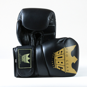 Vente en gros Gants de boxe noir et or Gants d'entraînement pour enfants Gants de MMA et de sac de boxe pour débutants - Product Image 3