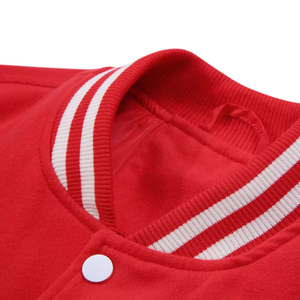 Letterman-Veste de basket-ball d'hiver en laine avec broderie personnalisée pour hommes, col montant, style chaleureux de qualité supérieure - Product Image 5