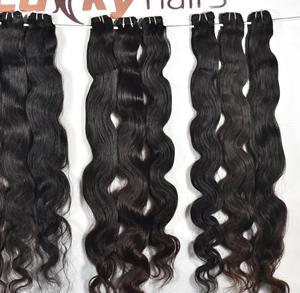 Extensions de cheveux humains bruts 100% naturels, ondulés (Bodywave), bruts brésiliens, provenant d'un seul donneur, avec double trame cousue à la machine, prix usine de gros - Product Image 5
