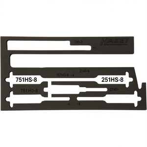 Hazet 2-Component Soft Foam Insert for 163-299/8 <b>Tool</b> <b>Cases</b> Product - Product Image 2