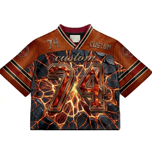 Camiseta de Béisbol Americana Sublimada Personalizada al por Mayor, con Mangas de Malla, 100% Poliéster, de Secado Rápido, para Entrenamiento Deportivo - Product Image 4
