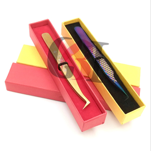 Style professionnel 90 degrés or Plasma et arc-en-ciel Plasma Boot Volume Extension de cils pince à épiler diamant Grip Instrument de beauté - Product Image 1