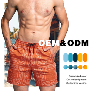 Short de plage pour homme avec cordon de serrage personnalisé Short de bain à séchage rapide avec poches Short de bain personnalisé avec impression par sublimation pour homme - Product Image 6
