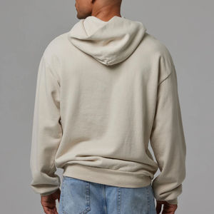 Top Trensing 100% coton sweats à capuche poids lourd plaine couleur unie pull goutte épaule sweat à capuche hommes - Product Image 6