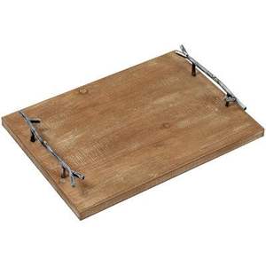 Bandeja DE SERVICIO DE Ramadán de diseño clásico, bandeja de madera con mango de plata de primera calidad para bandeja de madera de gran venta al mejor precio - Product Image 6