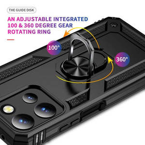 เคส Samsung Galaxy S25 Plus และ Samsung Galaxy S24 Plus พร้อมขาตั้งแบบวงแหวนและแม่เหล็ก รุ่นพรีเมียม - Product Image 3