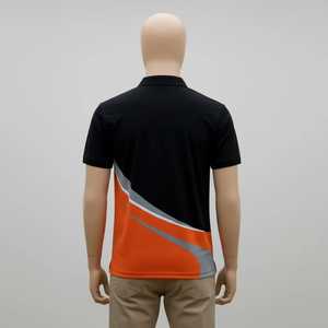 Chemises de golf pour hommes en polyester 100 %, personnalisées, imprimées par transfert thermique, anti-plis, séchage rapide, respirantes, grandes tailles, vente en gros - Product Image 2