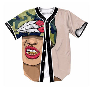 Impresión personalizada bordado uniforme de béisbol estilo camisa al por mayor barato en blanco béisbol Jersey ropa deportiva camisa - Product Image 4