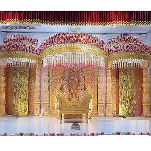 Estilo abierto Srilankan Poruwa Ceremonia Escenario Decoración Mejor evento Decoración Boda abierta Escenario Boda hindú Escenario abierto Mandap Decor EE. UU. - Product Image 1