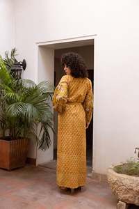 ชุดลำลองมีสไตล์สำหรับผู้หญิงและเด็กผู้หญิงผ้าฝ้ายสวมใส่สบายแขนสั้นทรงตรงรอบเอวธรรมชาติ - Product Image 4