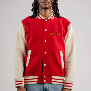 Obtenez une veste de baseball varsity personnalisée en chenille brodée, nouvelle veste varsity en laine et cuir personnalisée - Product Image 3