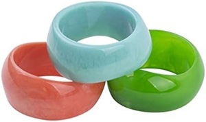 New Classic Handmade Jade Resin Bangle Bracelet Stylish Pink Green Marbled Design Unisex Fashion Jewelry Wedding Party for Woman - Product Image 5