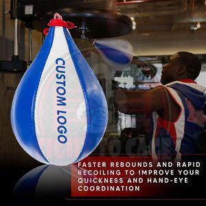 Sac de frappe de qualité supérieure en cuir pour l'entraînement de boxe, balle de réflexe pour la pratique de la vitesse, tissu Oxford résistant, personnalisable - Product Image 5