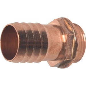 MEGA Conector de Latón para Mangueras de Jardín y Enrolladores, Tamaño de Manguera de 25 mm, Rosca Externa de 1 Pulgada, Paquete de 10 - Product Image 1