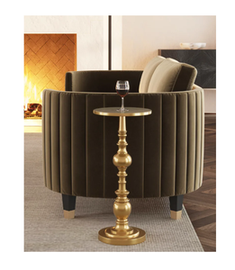 Table d'appoint décorative en métal et en bois de forme ronde moderne nouveau design de table basse en gros du fabricant exportateur - Product Image 4